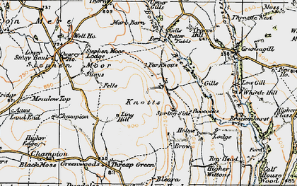 Old map of Bond Beck in 1924