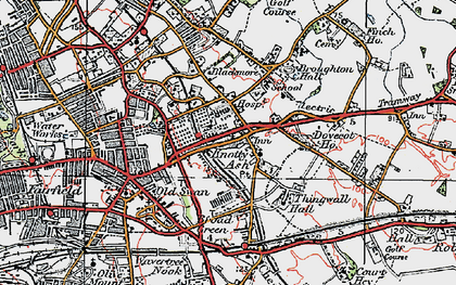 Old map of Knotty Ash in 1923