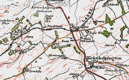 Old map of Larkhall in 1925