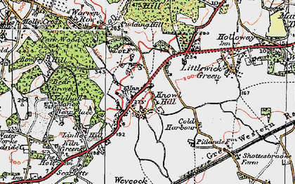 Old map of Bear Grove in 1919