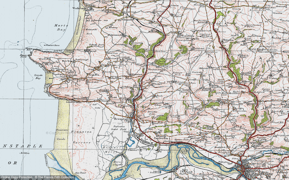 Old Map of Knowle, 1919 in 1919