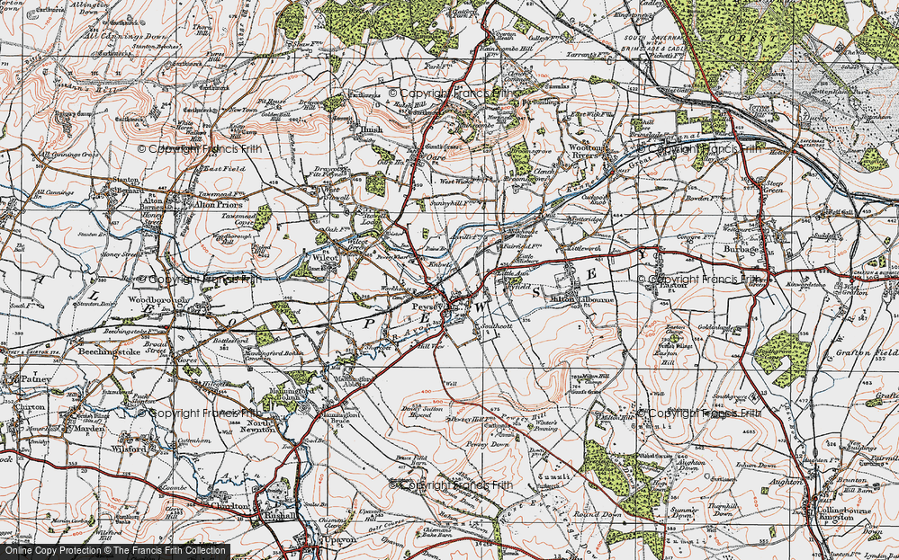 Old Map of Knowle, 1919 in 1919