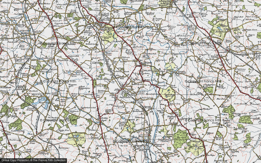 Old Map of Knowle Grove, 1921 in 1921