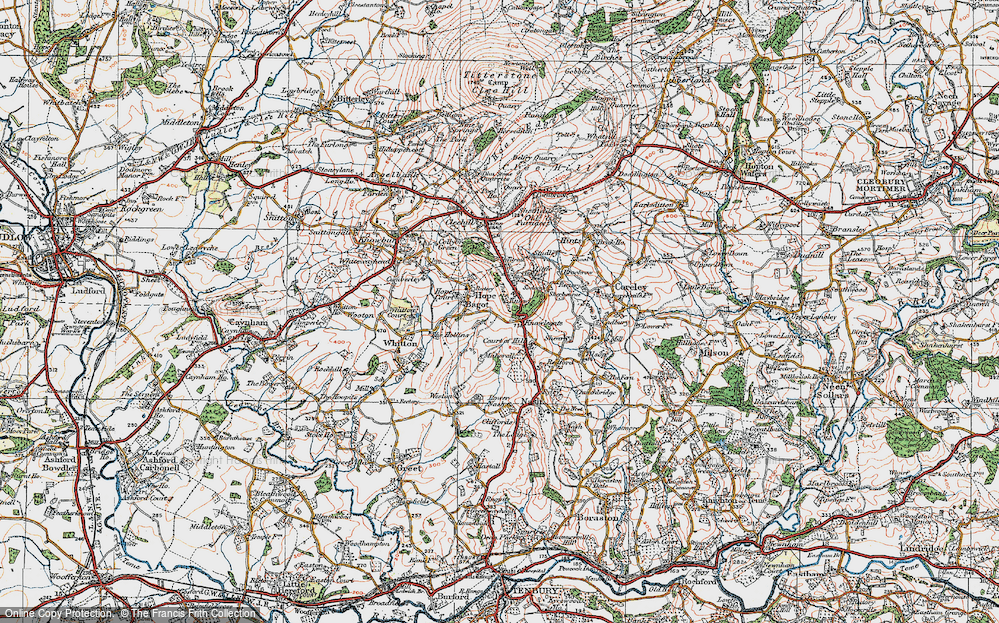 Old Map of Knowlegate, 1920 in 1920