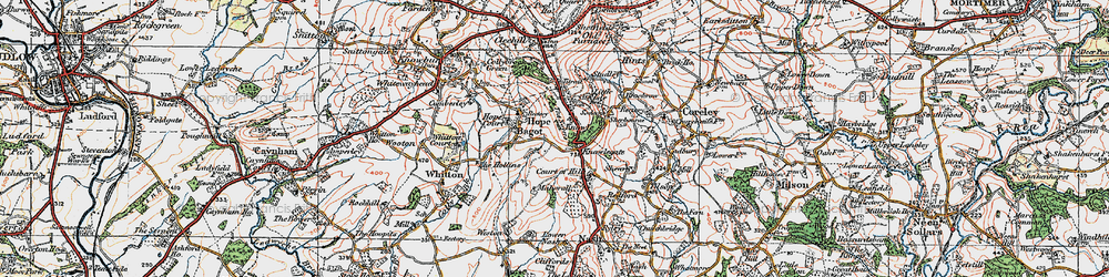 Old map of Knowlegate in 1920