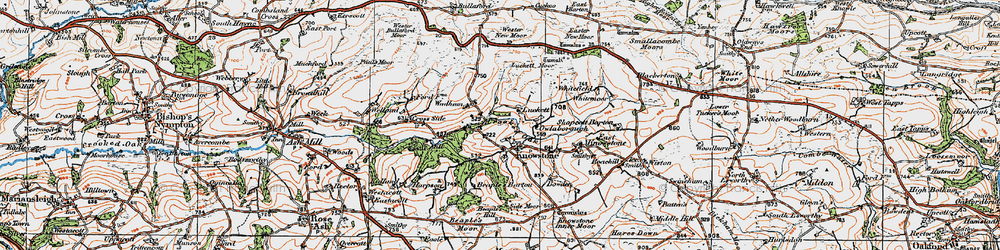 Old map of Beaple's Barton in 1919