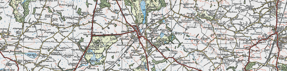 Old map of Knutsford in 1923