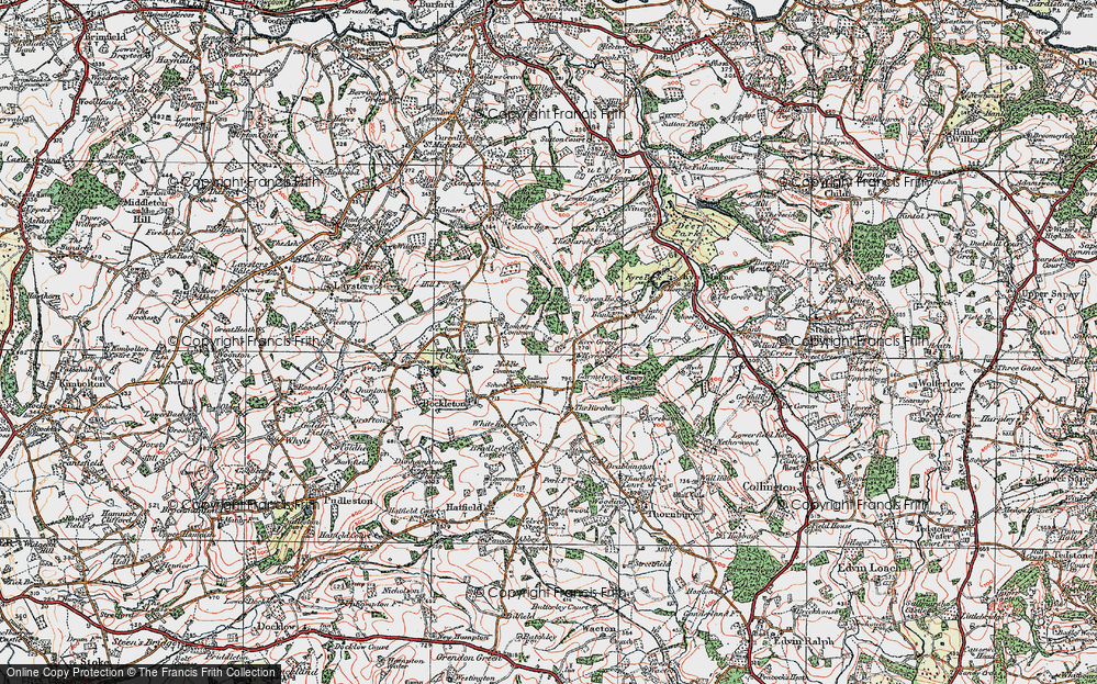 Old Map of Kyre Green, 1920 in 1920