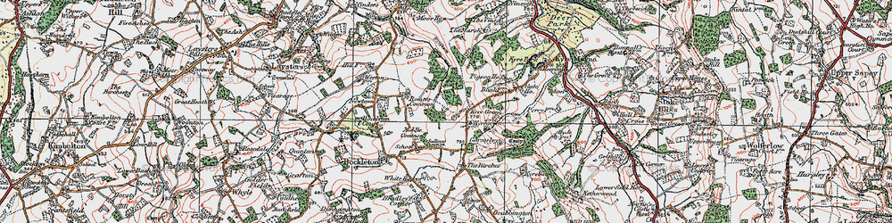 Old map of Kyre Green in 1920