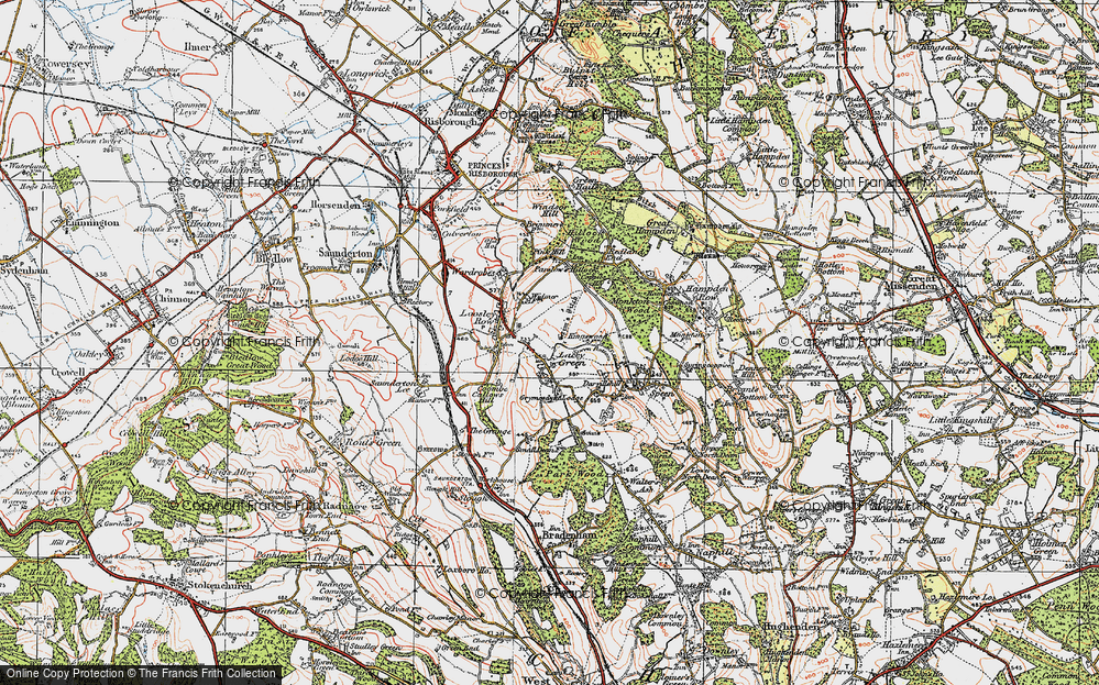 Old Map of Lacey Green, 1919 in 1919