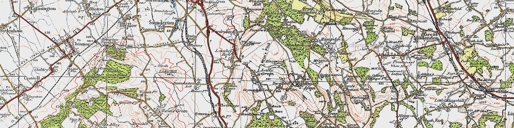 Old map of Lacey Green in 1919