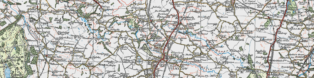 Old map of Lacey Green in 1923