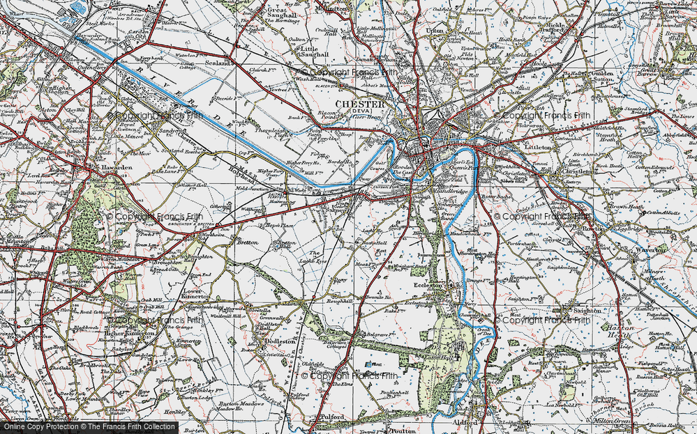 Old Map of Lache, 1924 in 1924