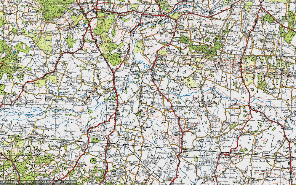 Old Map of Laddingford, 1920 in 1920