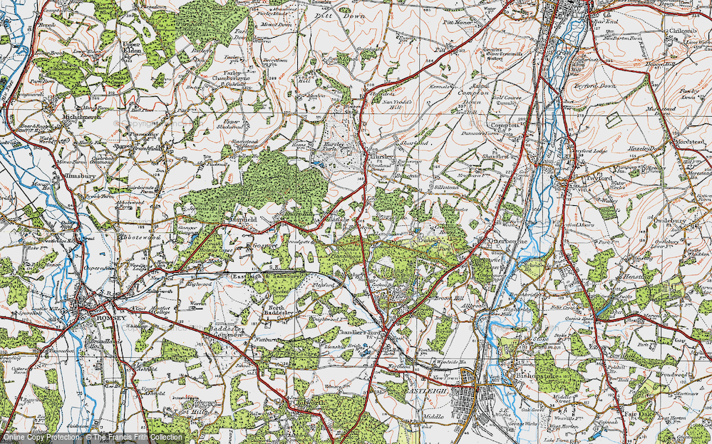 Old Map of Ladwell, 1919 in 1919