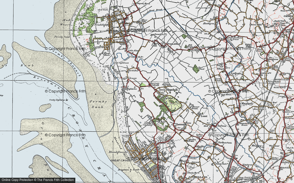 Old Map of Lady Green, 1923 in 1923