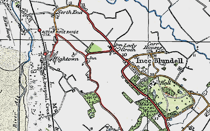 Old map of Lady Green in 1923