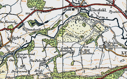 Old map of Lady Halton in 1920