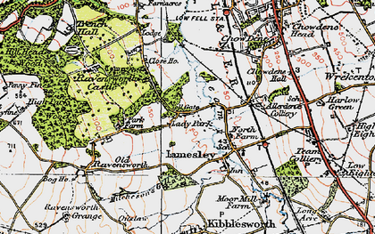 Old map of Lady Park in 1925