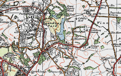 Old map of Lady Wood in 1925