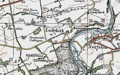 Old map of Milne Graden East Mains in 1926