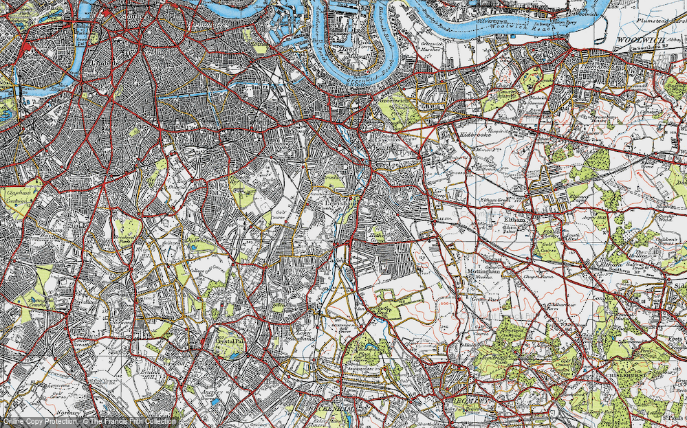 Old Map of Ladywell, 1920 in 1920