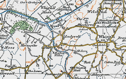 Old map of Ladywell in 1921