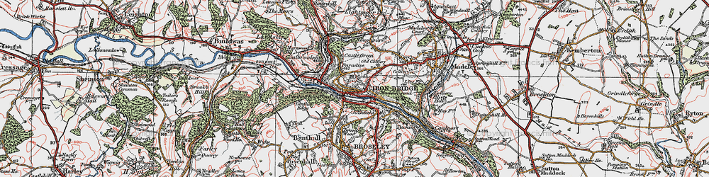 Old map of Ladywood in 1921