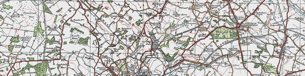Old map of Laffak in 1924