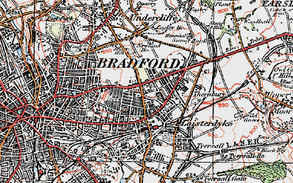 Old map of Laisterdyke in 1925