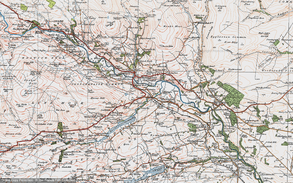 Old Map of Laithkirk, 1925 in 1925