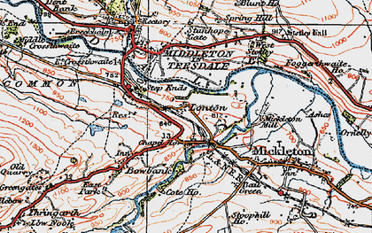 Old map of Laithkirk in 1925