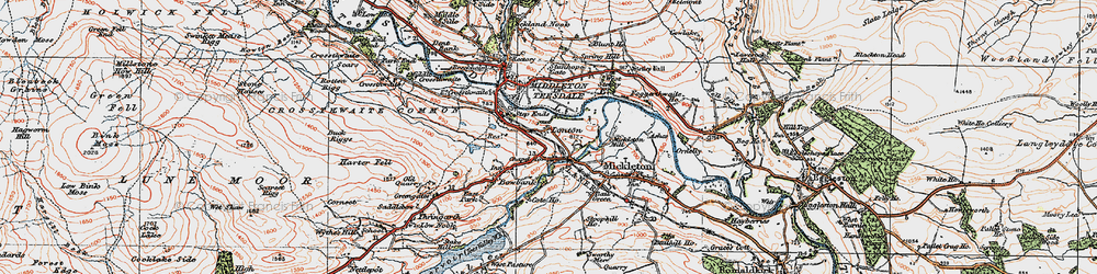 Old map of Laithkirk in 1925