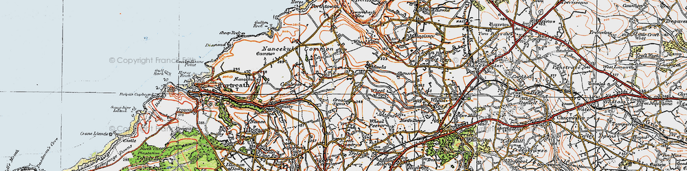Old map of Laity Moor in 1919