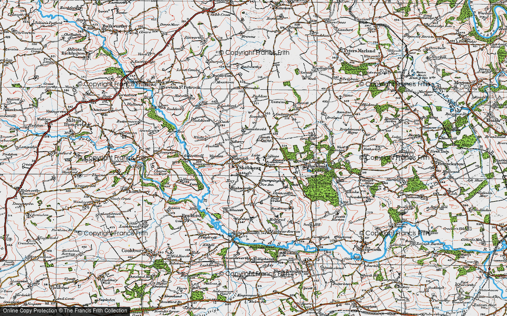 Old Map of Lake, 1919 in 1919