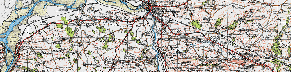 Old map of Lake in 1919