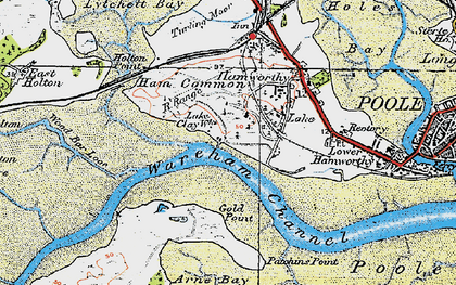 Old map of Arne Bay in 1919