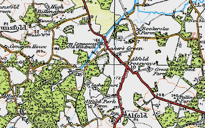 Old map of Laker's Green in 1920