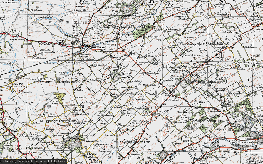 Old Map of Lambden, 1926 in 1926