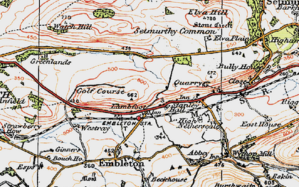 Old map of Lambfoot in 1925