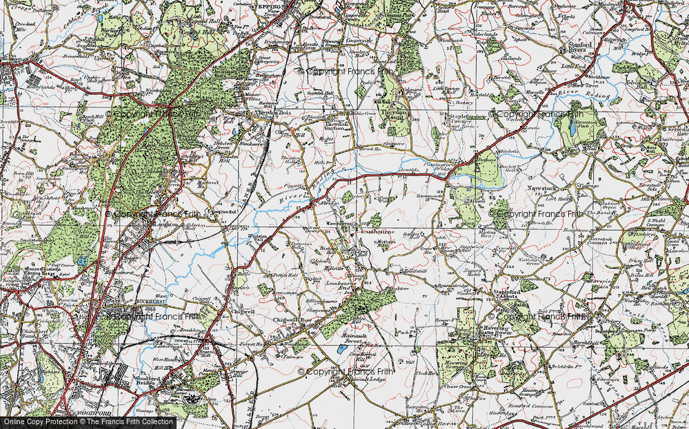 Old Map of Lambourne, 1920 in 1920