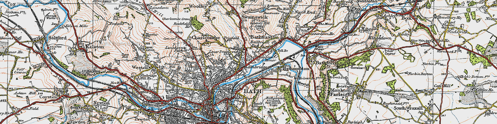 Old map of Lambridge in 1919