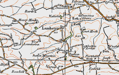 Old map of Lambston in 1922