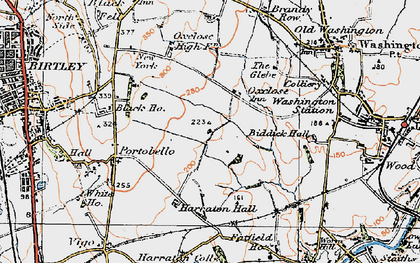 Old map of Lambton in 1925