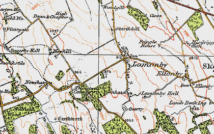 Old map of Wood Close in 1925