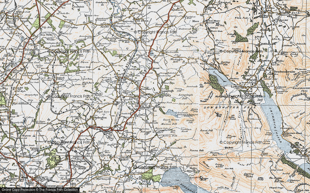 Old Map of Historic Map covering Wisenholme Beck in 1925