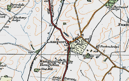 Old map of Lamport in 1920