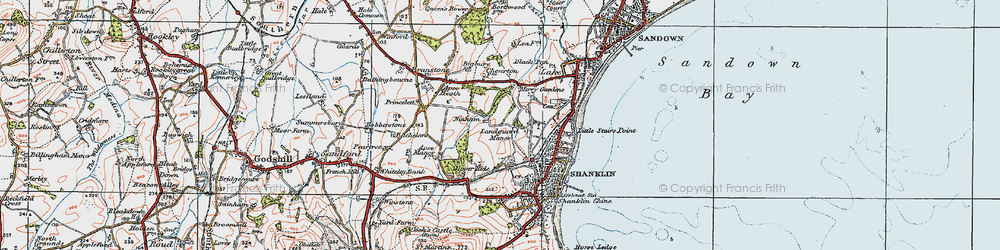 Old map of Ninham in 1919