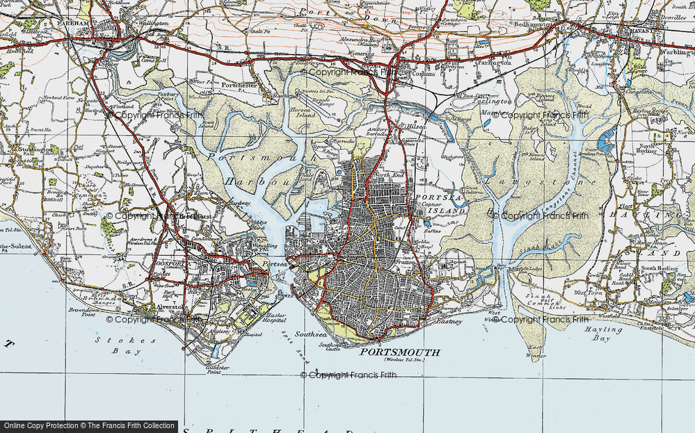 Old Map of Landport, 1919 in 1919