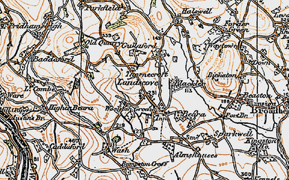 Old map of Landscove in 1919